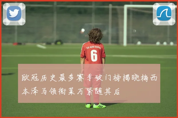 欧冠历史最多赛季破门榜揭晓梅西本泽马领衔莱万紧随其后